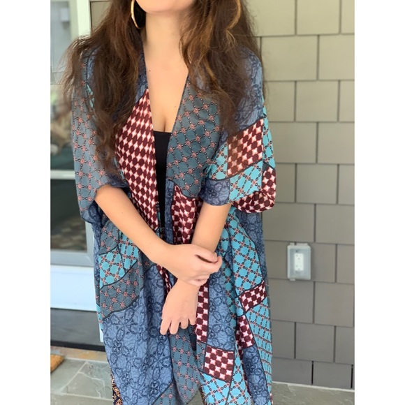 🆕Free People || Multi-Printed Kimono - Picture 11 of 16